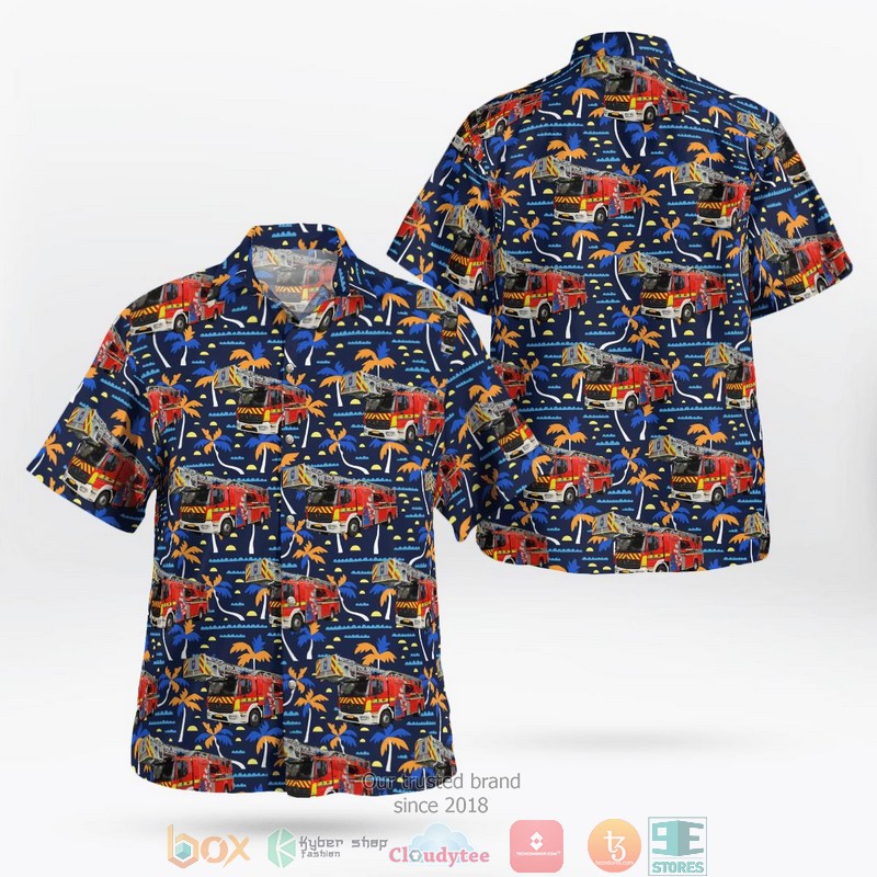 Grand-Ducal Fire and Rescue Corps of Luxembourg CGDIS Ambulance Hawaii 3D shirt