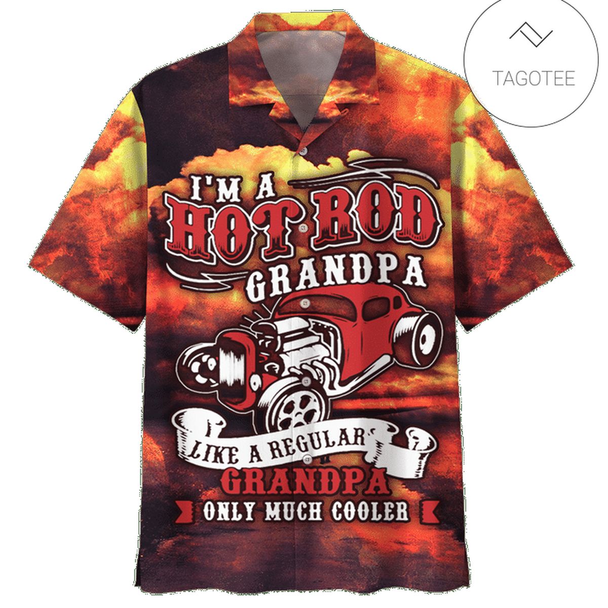 Grandma Bear My Grandson Is A Good Kid That If You Less With me I Don’t Know What Will  Graphic Print Short Sleeve Hawaiian Casual Shirt