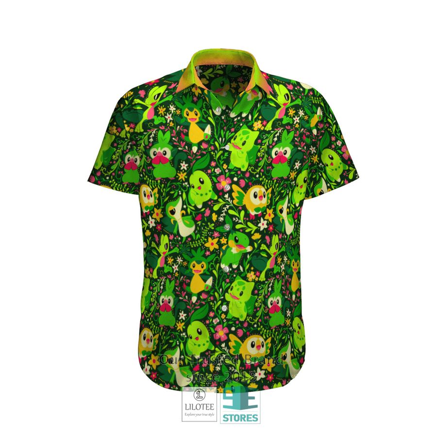 Grass Pokemon Hawaiian Shirt, Short