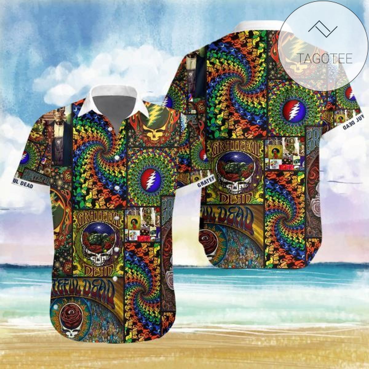 Grateful Dead Authentic Hawaiian Shirt 2022 Summer Button Up Shirt For Men Hawaiian Summer Trends Shirt 2020