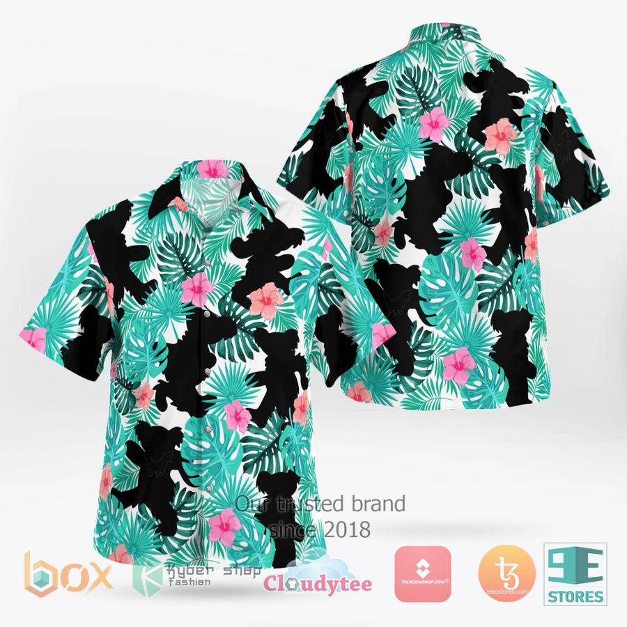 Grateful Dead Bear Tropical leaf Hawaiian Shirt