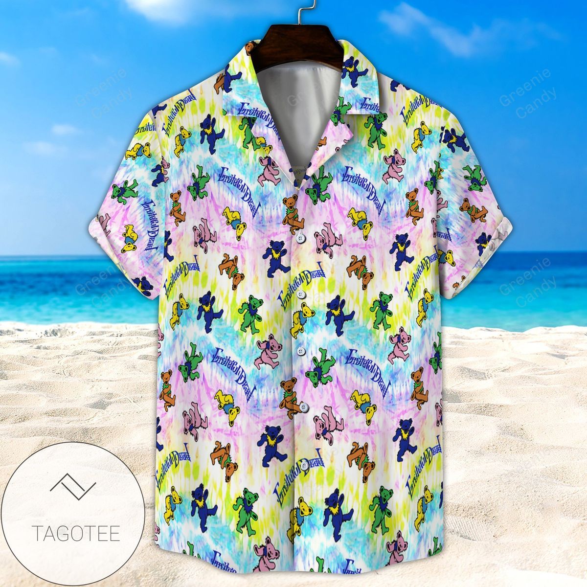 Grateful Dead Bears Seamless Circle All Over Print 3D Hawaiian Shirt And Beach Short