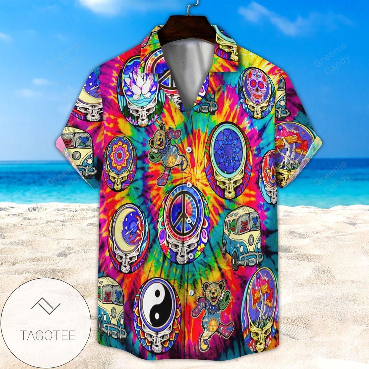 Grateful Dead Hypnotic All Over Print 3D Unisex Hawaiian Shirt And Beach Short