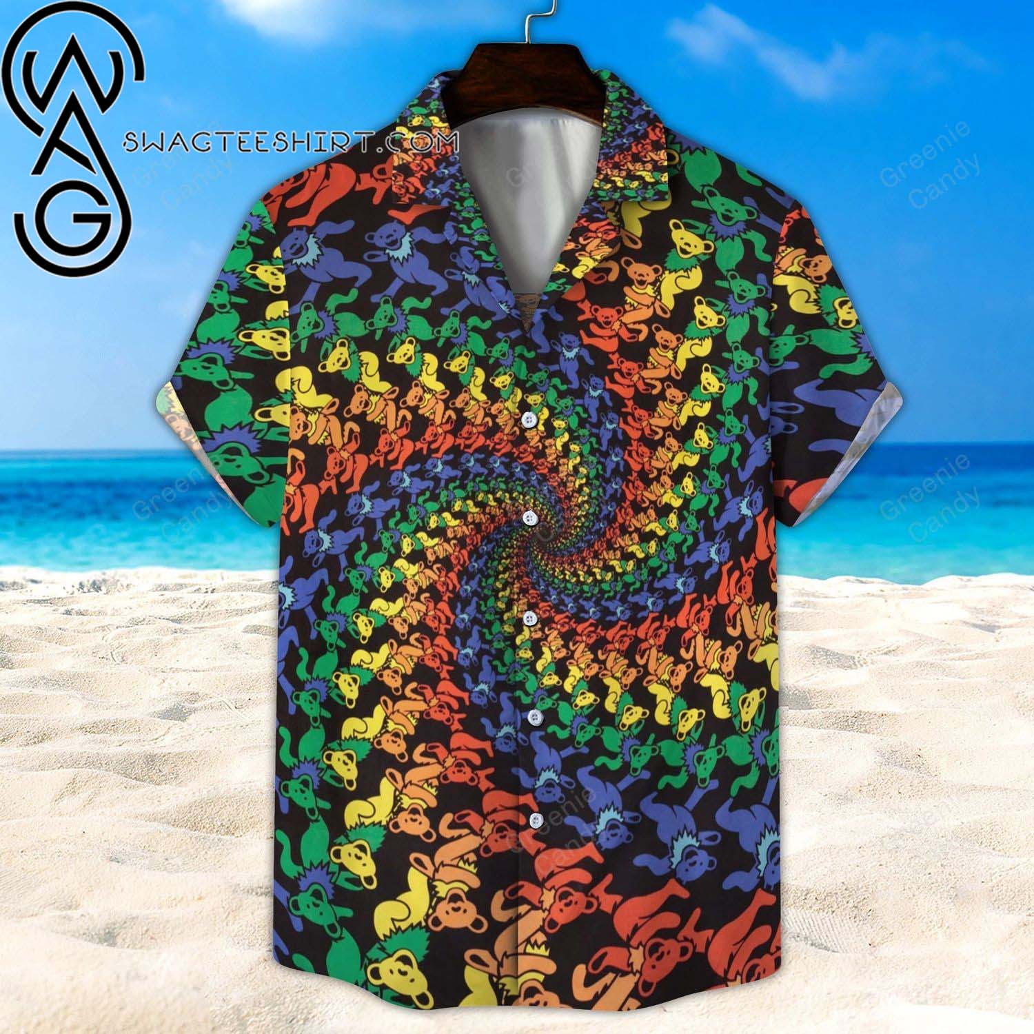 Grateful Dead Rock Band All Over Print Aloha Hawaiian Shirt And Beach Short