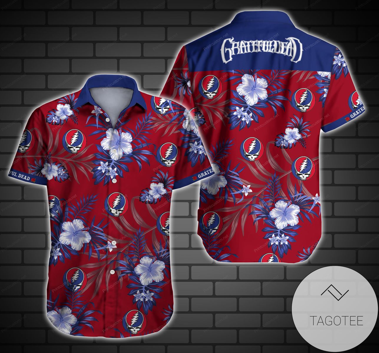 Grateful Dead Roses All Over Print 3D Unisex Hawaiian Shirt And Beach Short