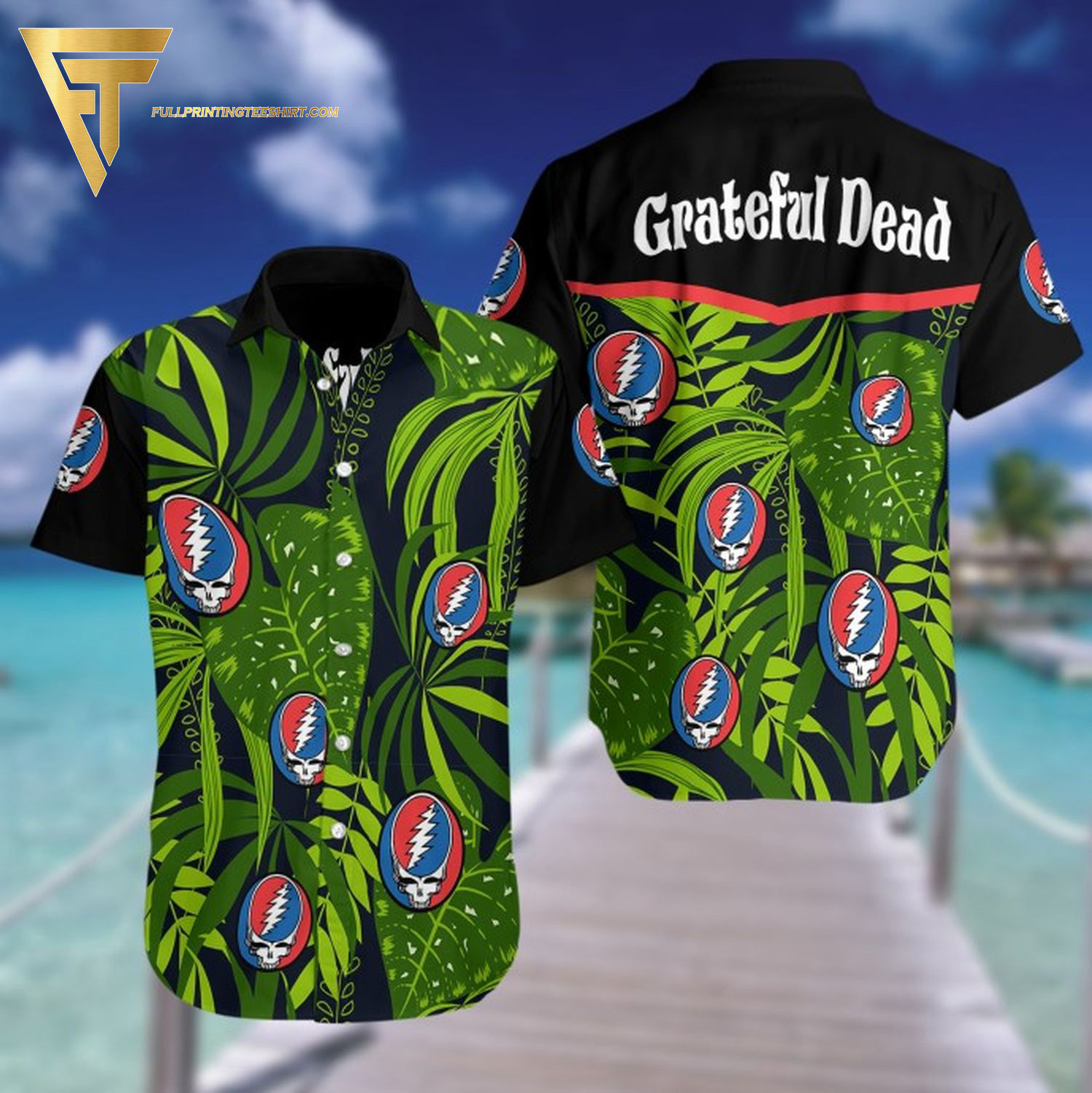 Grateful Dead Hypnotic All Over Print Hawaiian Shirt And Beach Short