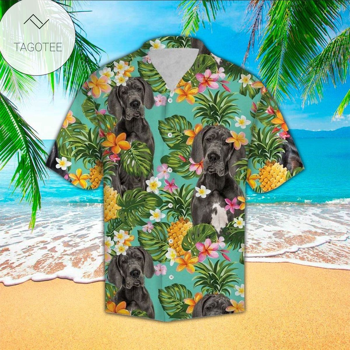 Gray Wolf Unisex Hawaiian Aloha Shirts H