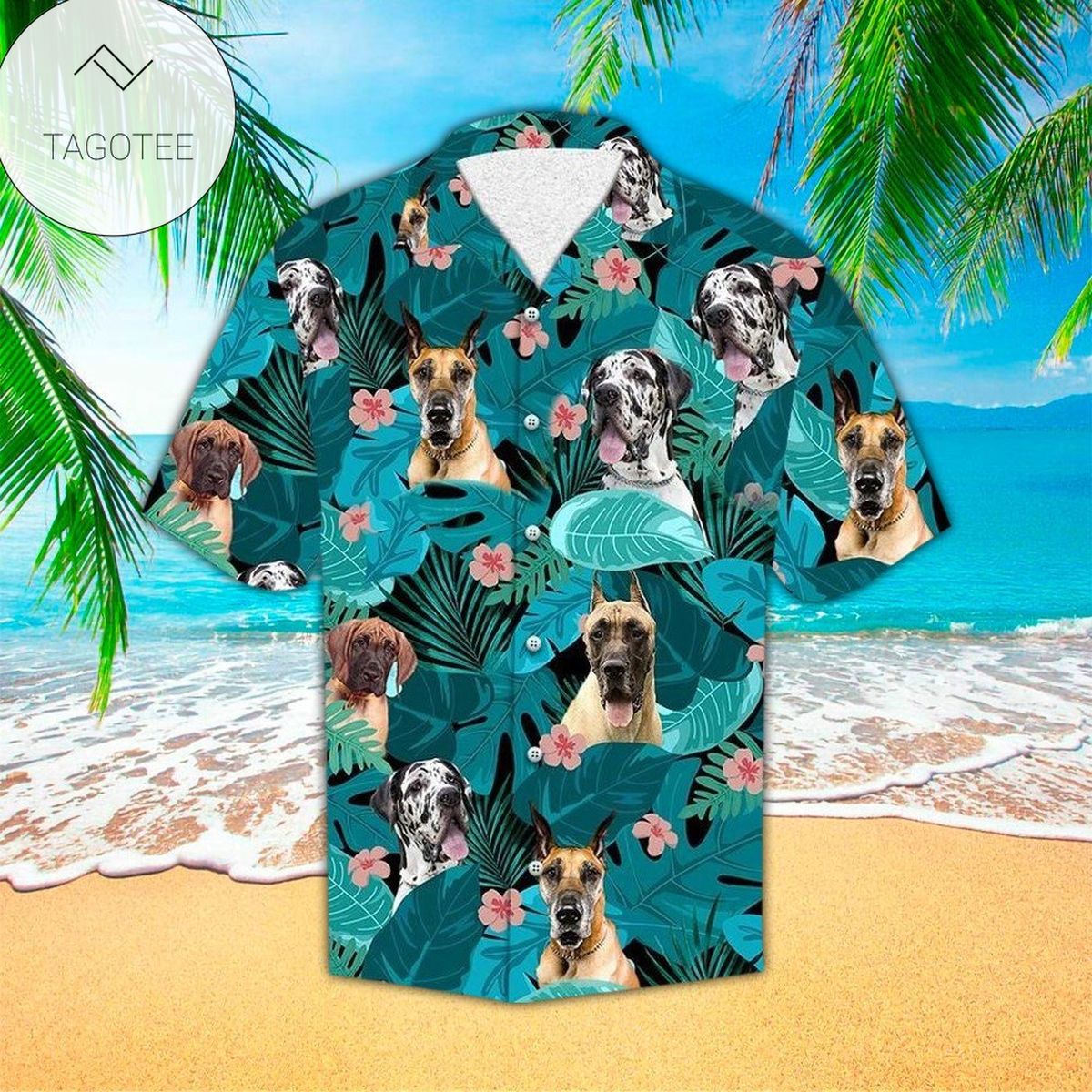 Great Dane Awesome Hawaiian Shirt Summer Button Up Shirt For Men Latest Shirt 2020