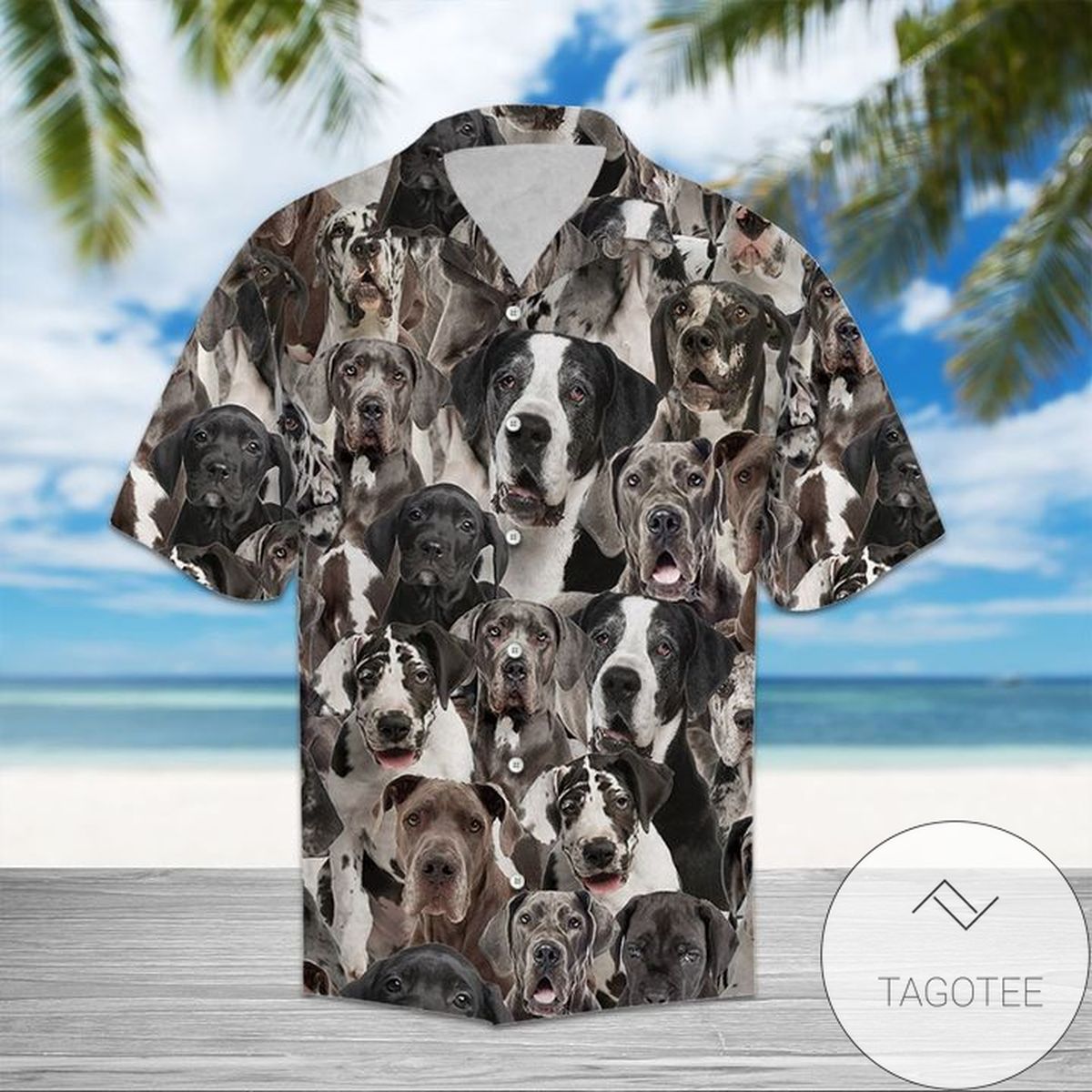 Great Dane Aloha Shirt Perfect Hawaiian Shirt For Great Dane Lover