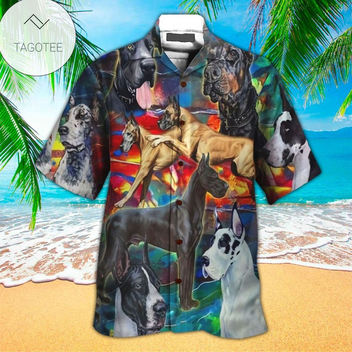 Great Dane Awesome Hawaiian Shirt Summer Button Up Shirt For Men Latest Shirt 2020