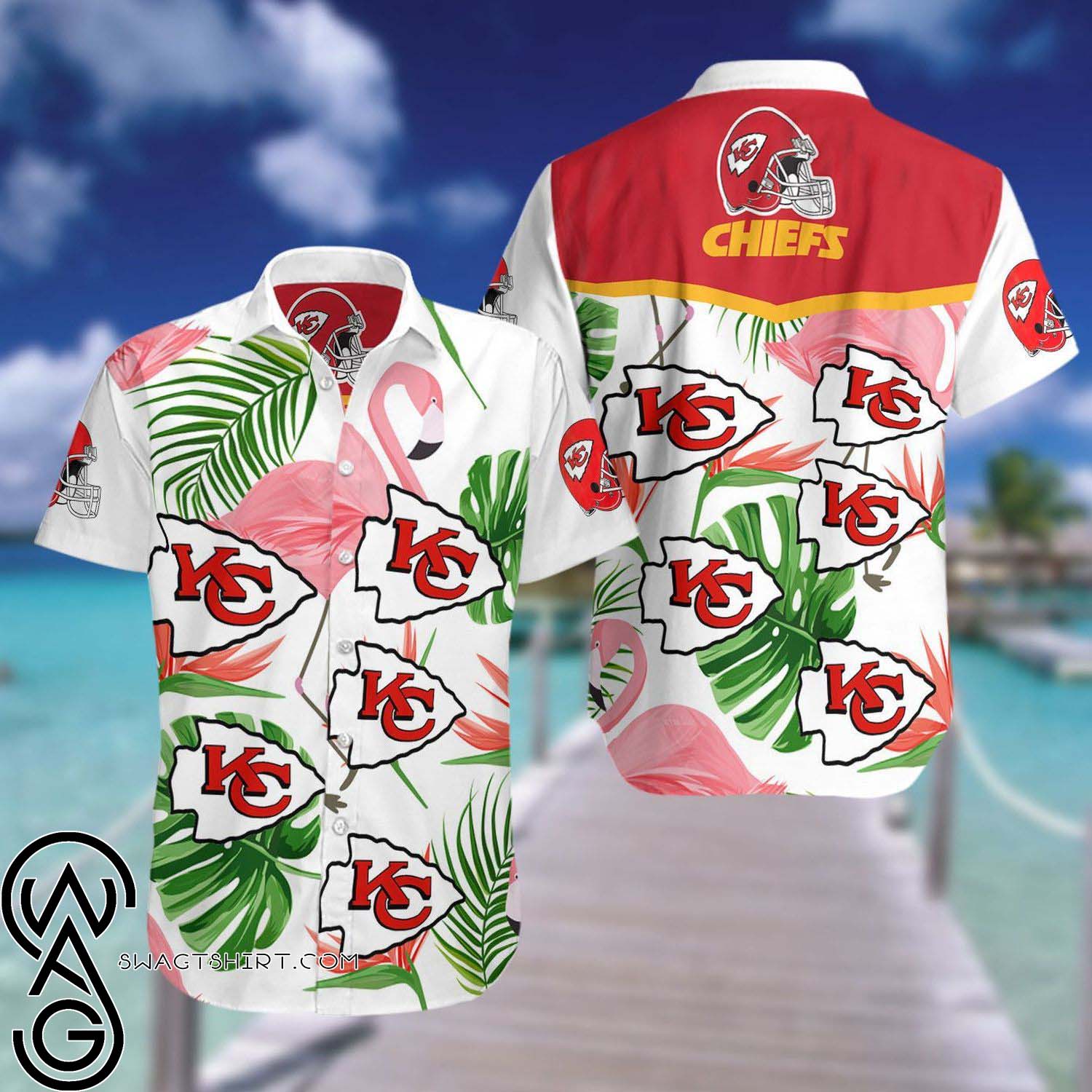 Great Kansas City Chiefs All Over Print Hawaiian Shirt