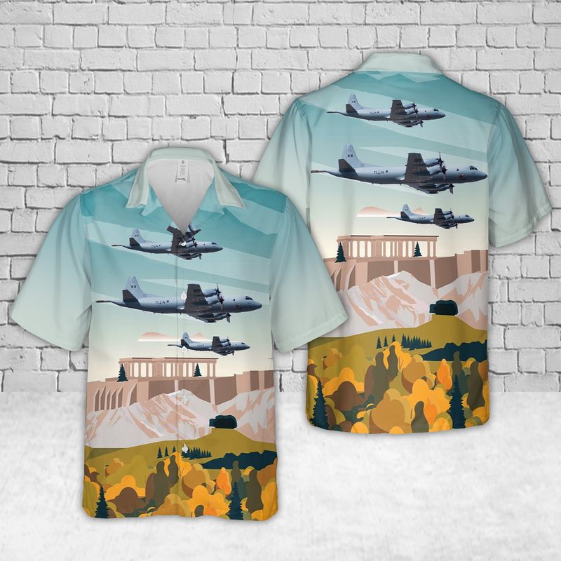 Greece Hellenic Navy S-70B-6 Aegean Hawk Hawaiian Shirt