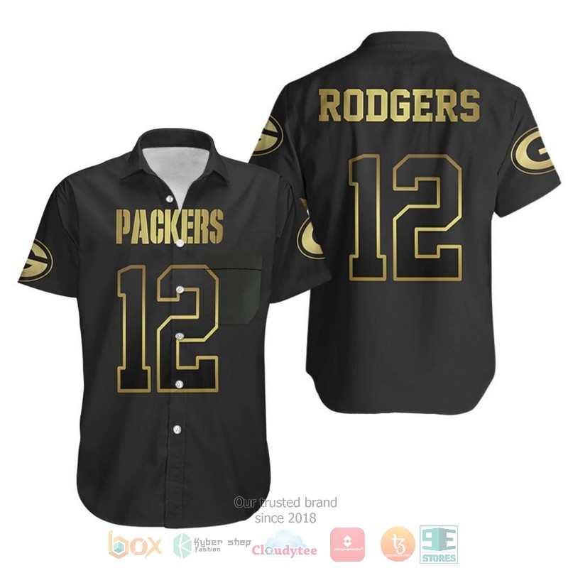 Green Bay Packers 12 Aaron Rodgers Hawaiian Shirt