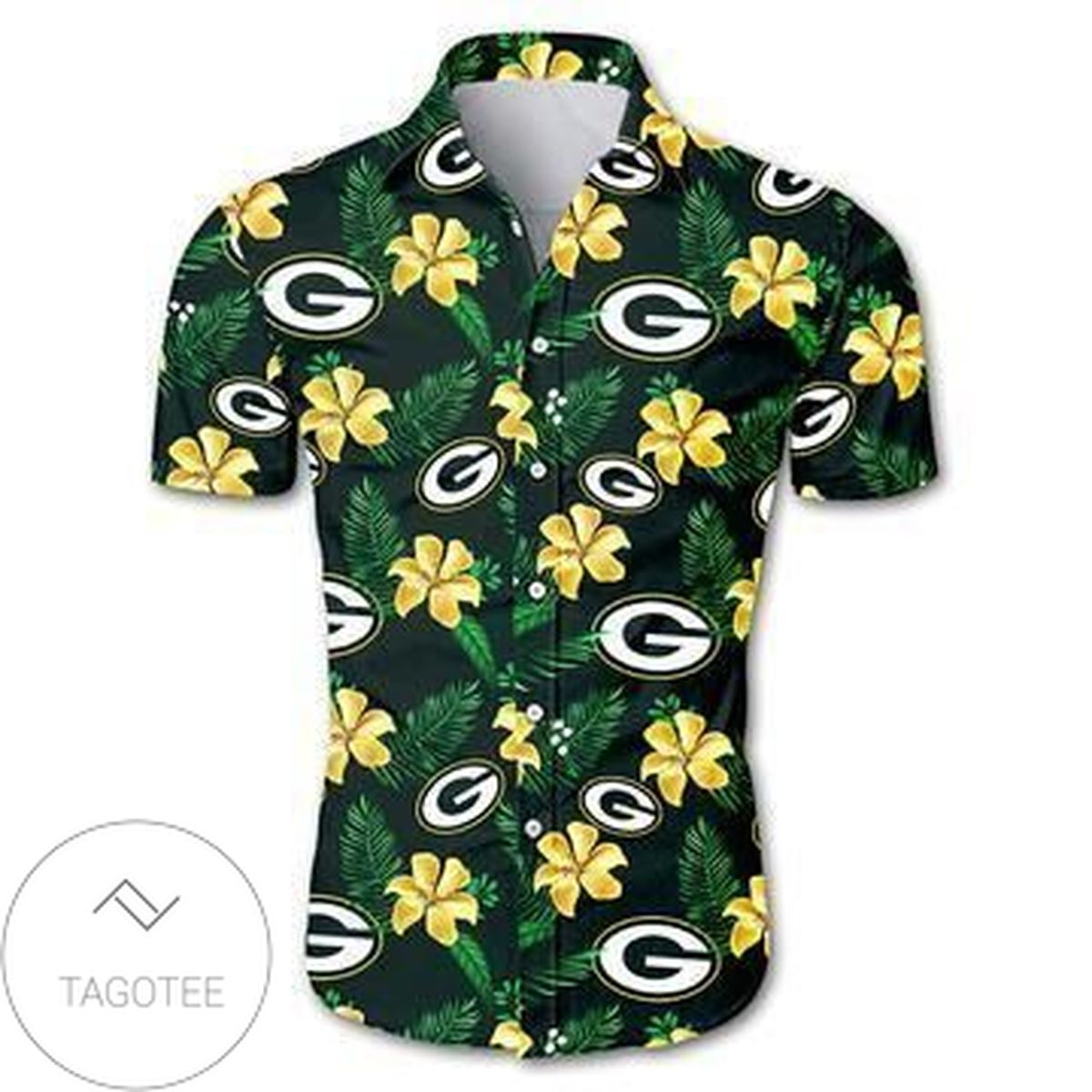 Green Bay Packers Authentic Hawaiian Shirt 2022 Floral Button Up Slim Fit Body