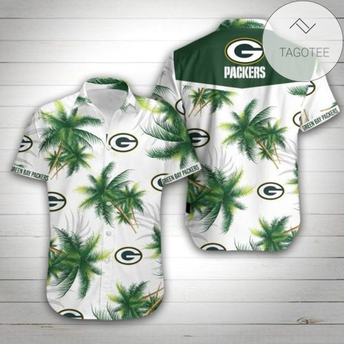 Green Bay Packers Flower Authentic Hawaiian Shirt 2022 3d