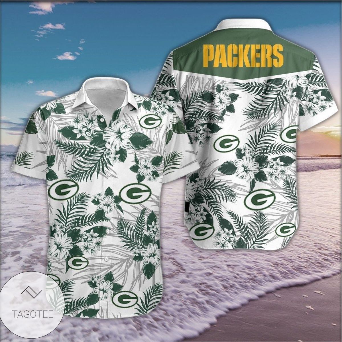 Green Bay Packers Football Hawaiian Shirt