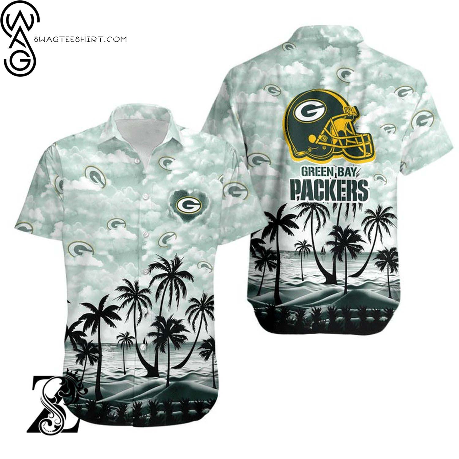 Green Bay Packers Football Team Full Printing Hawaiian Shirt