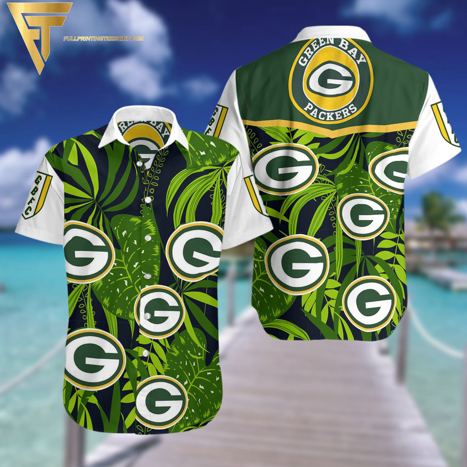 Green Bay Packers Surf Board Summer Aloha Hawaiian Shirt