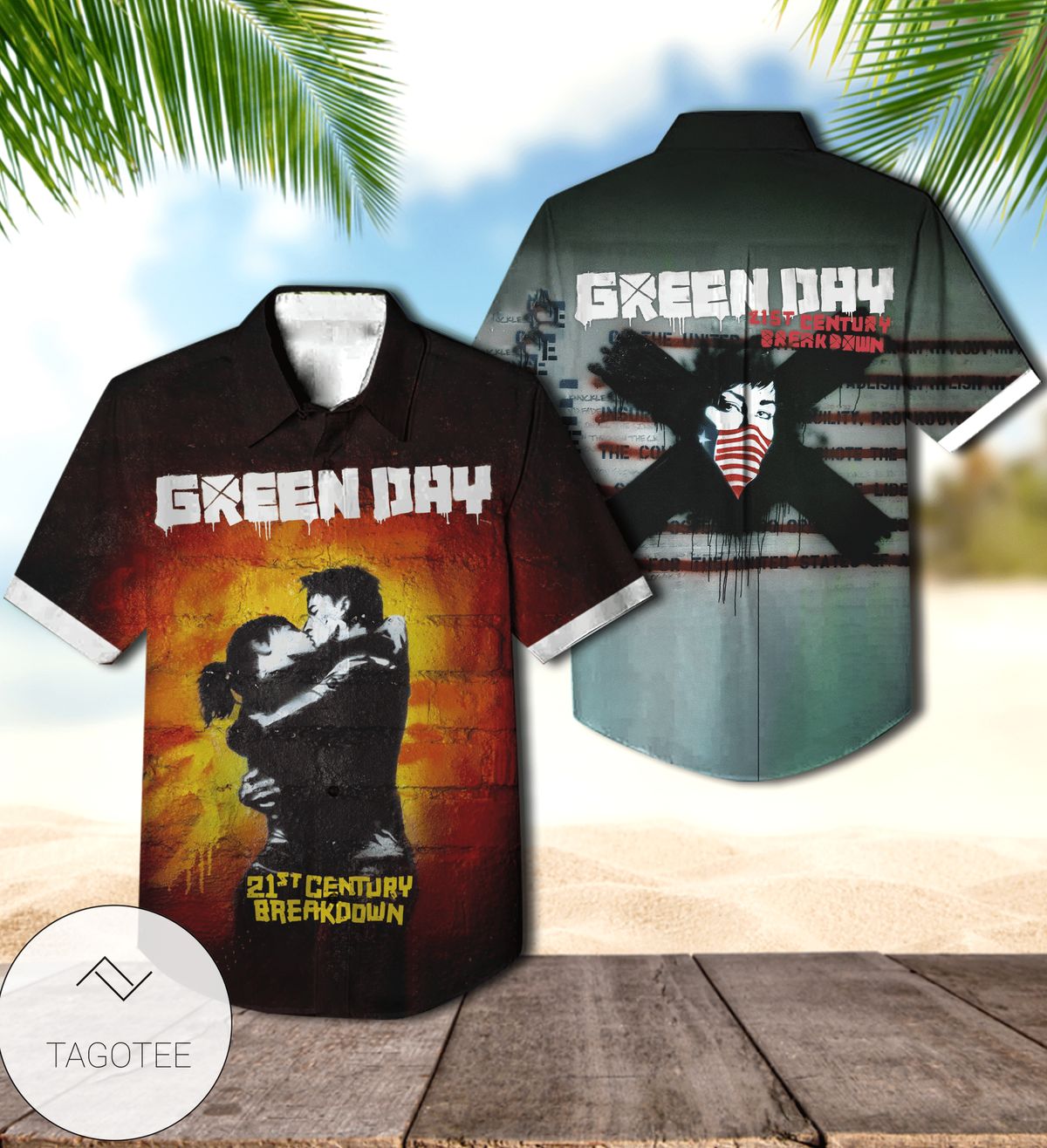 Green Day American Idiot Album Cover Hawaiian Shirt