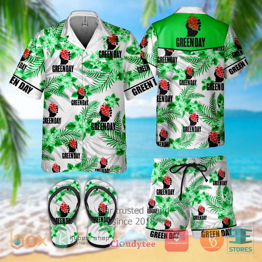 Green Bay Packers Tommy Bahama Sport Harbor Island Hibiscus Camp Green Hawaiian Shirt