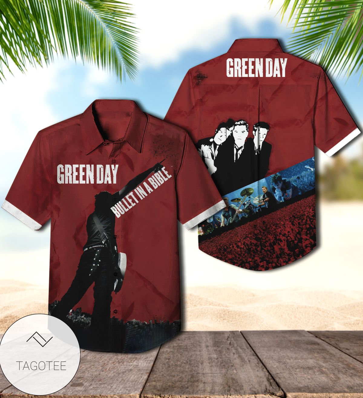 Green Day 21st Century Breakdown Album Cover Hawaiian Shirt