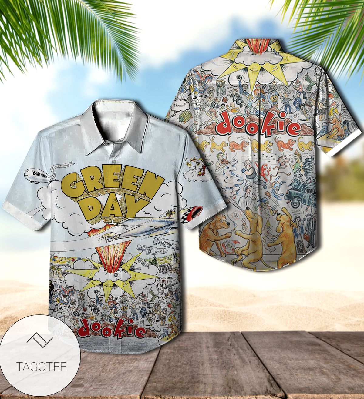 Green Day American Idiot Album Cover Hawaiian Shirt