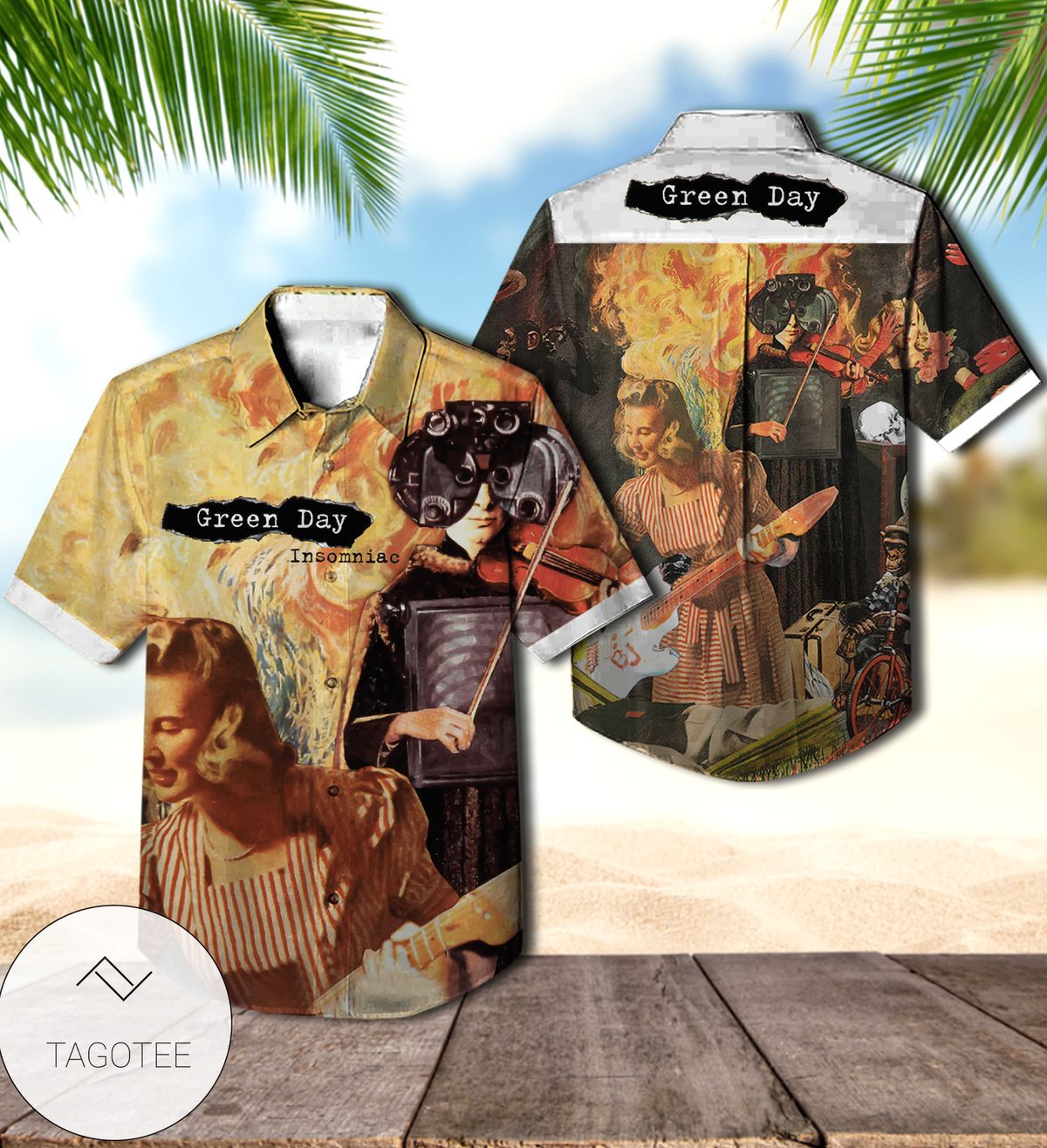 Green Floral All Over Print 3D Unisex Hawaiian Shirt And Beach Short