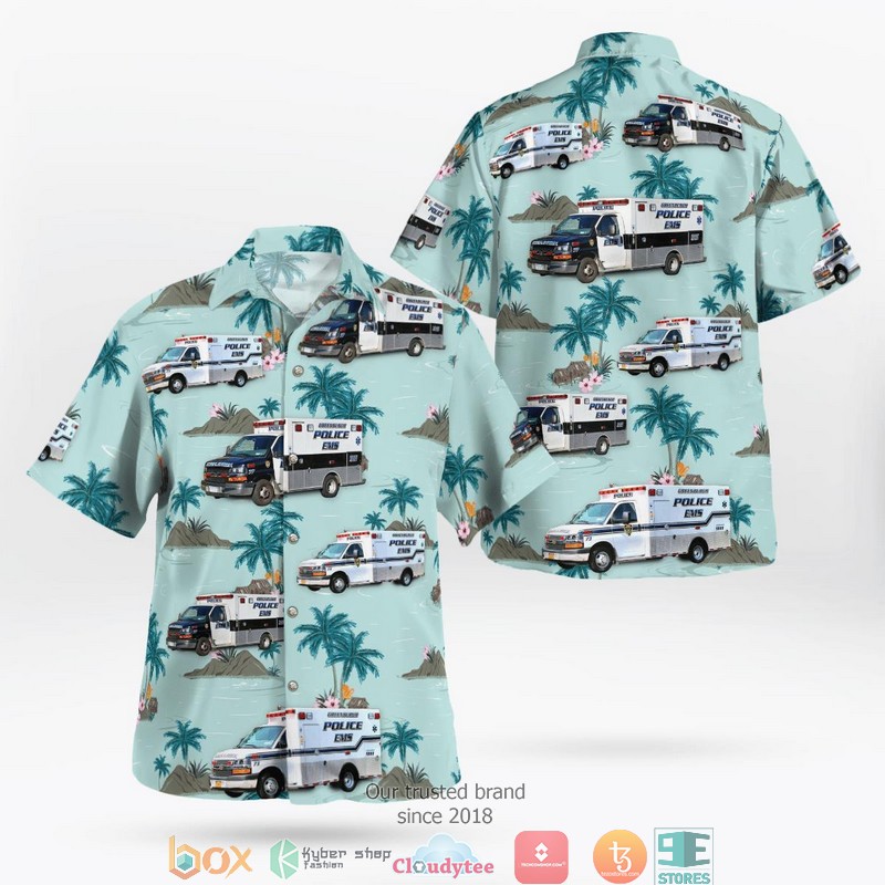 Greensburg Pennsylvania Mutual Aid Ambulance Service Hawaiian Shirt