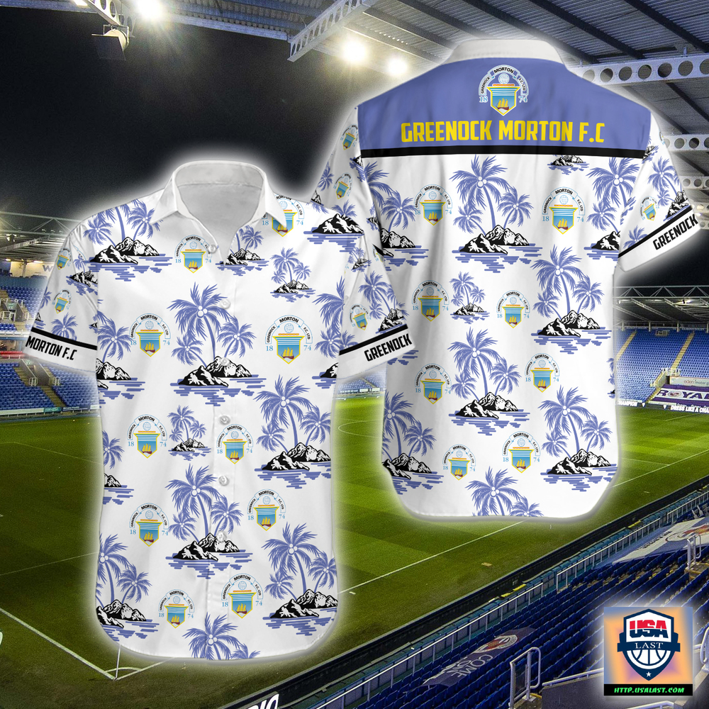 Greenock Morton F.C. Vintage Hawaiian Shirt