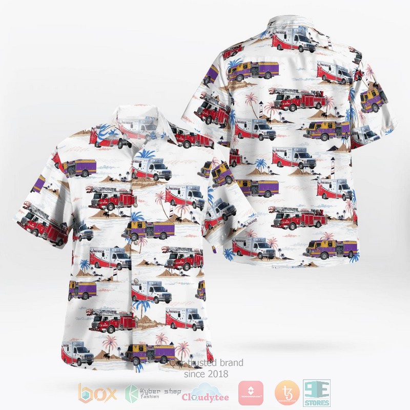 Greenville North Carolina Pitt County EMS 3D Hawaii Shirt