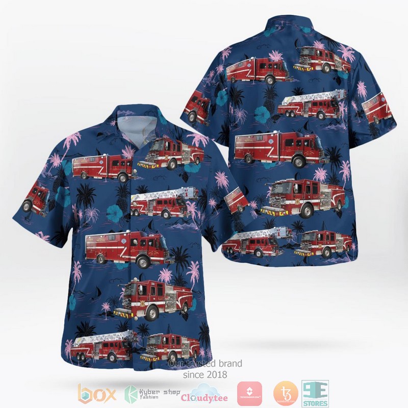 Greenville South Carolina Parker District Fire Department Hawaii 3D shirt