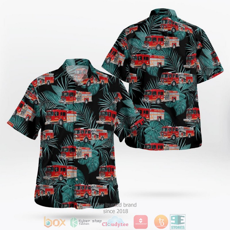 Greenville South Carolina Parker District Fire Department Hawaii 3D shirt