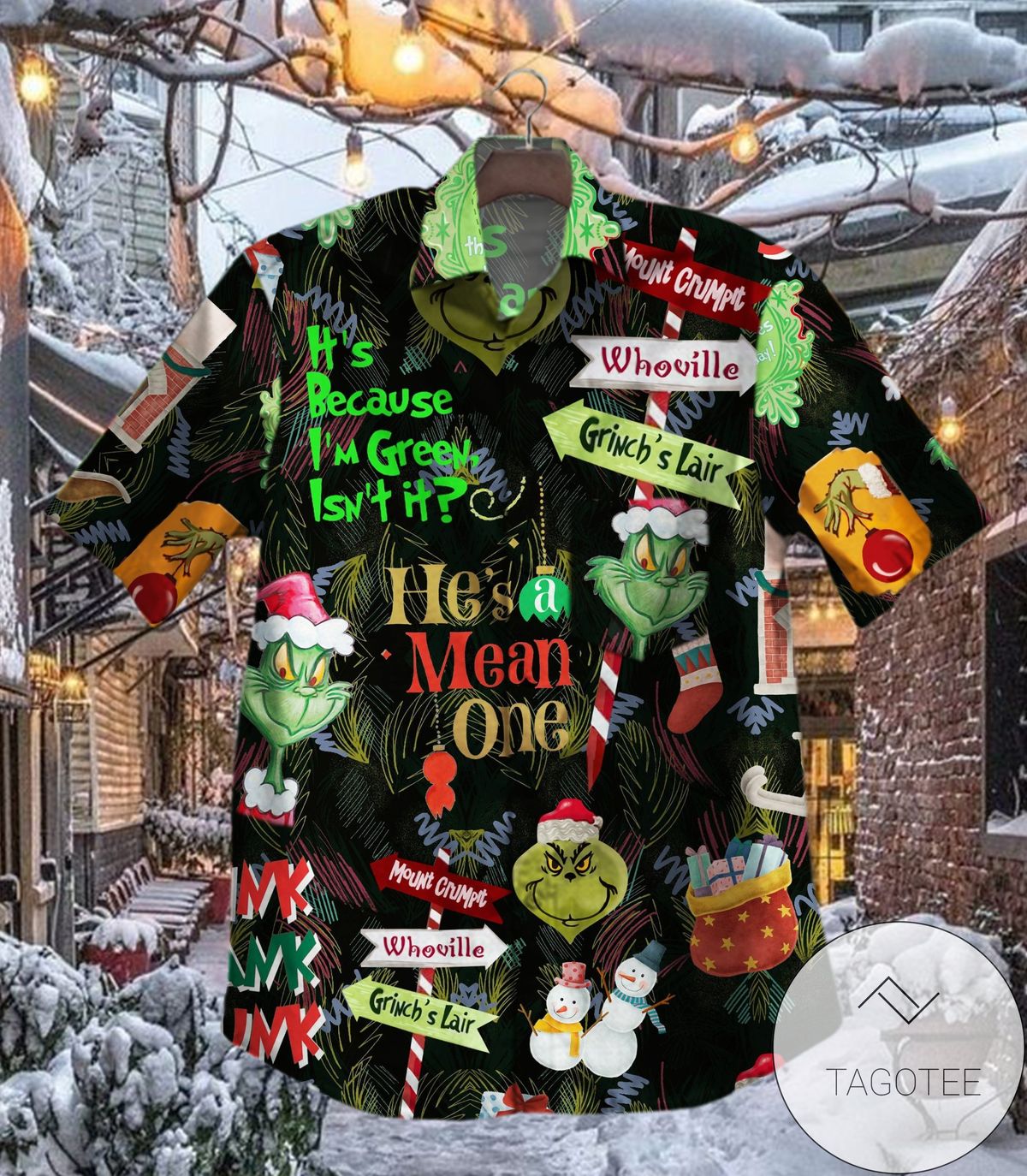 Grinch Stole Christmas Hawaiian Shirt 3d T Shirt