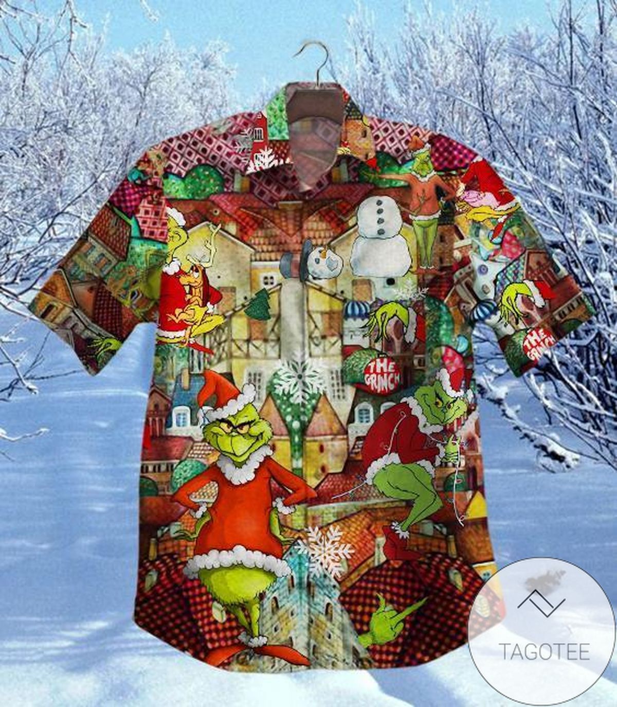 Grinch Hawaiian Shirt 3d T Shirt