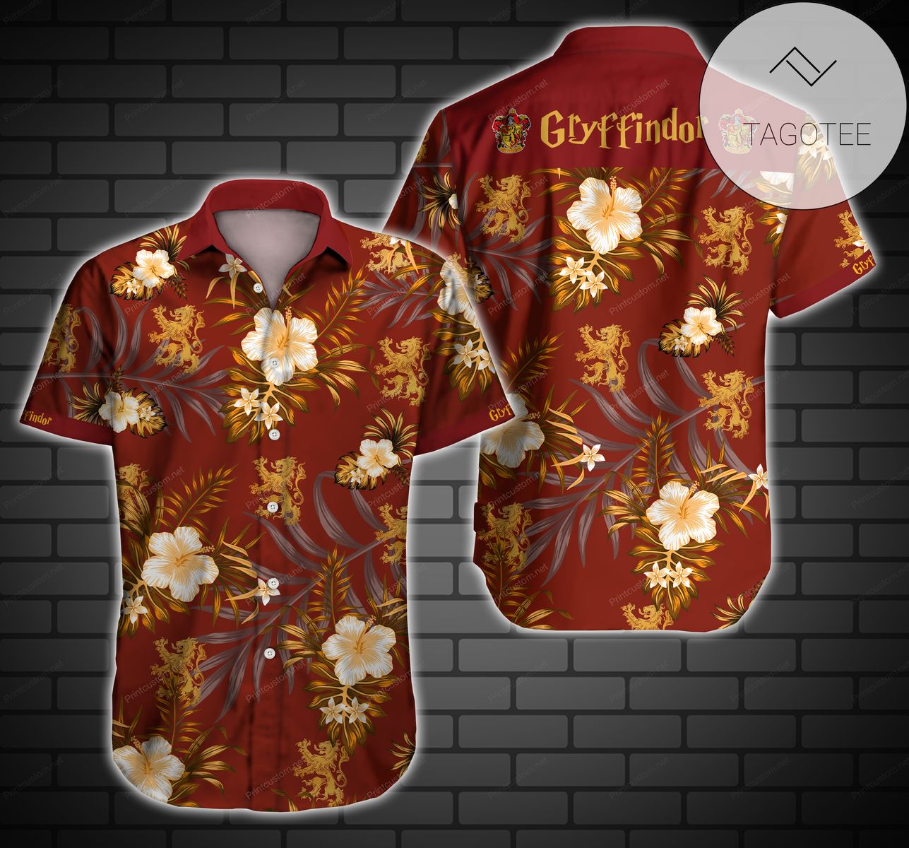 Gryffindor Harry Potter Hawaii 3d Shirt