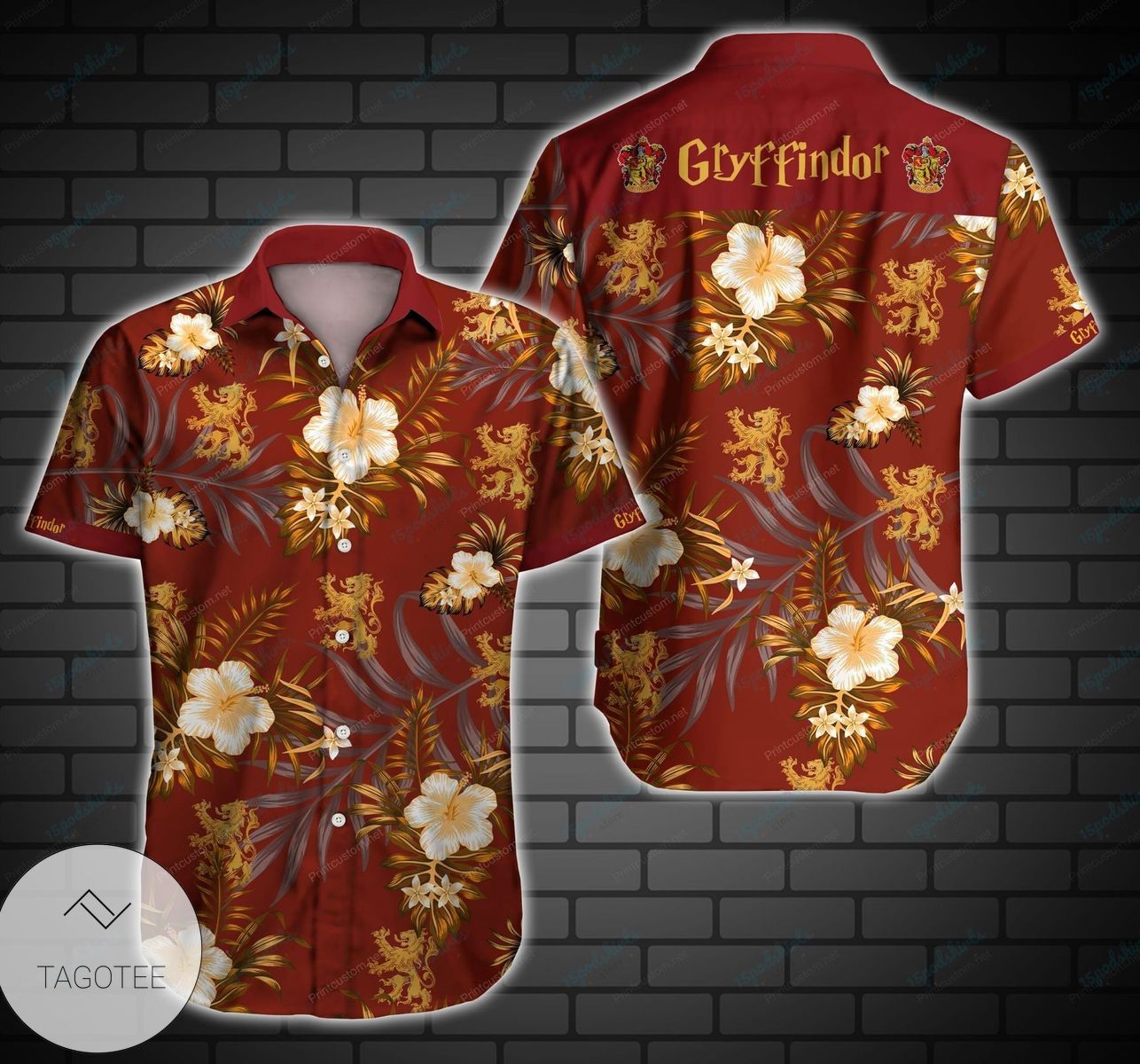 Gryffindor Harry Potter Hawaii 3d Shirt