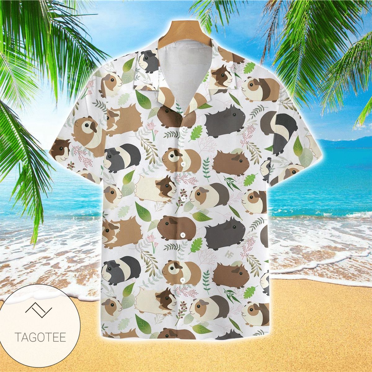 Guinea Pig  For Men And Women Graphic Print Short Sleeve Hawaiian Casual Shirt