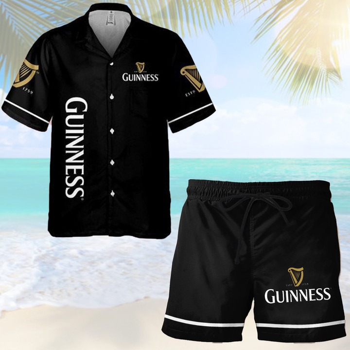 Guinness Beer Palm Tree Hawaiian Shirt