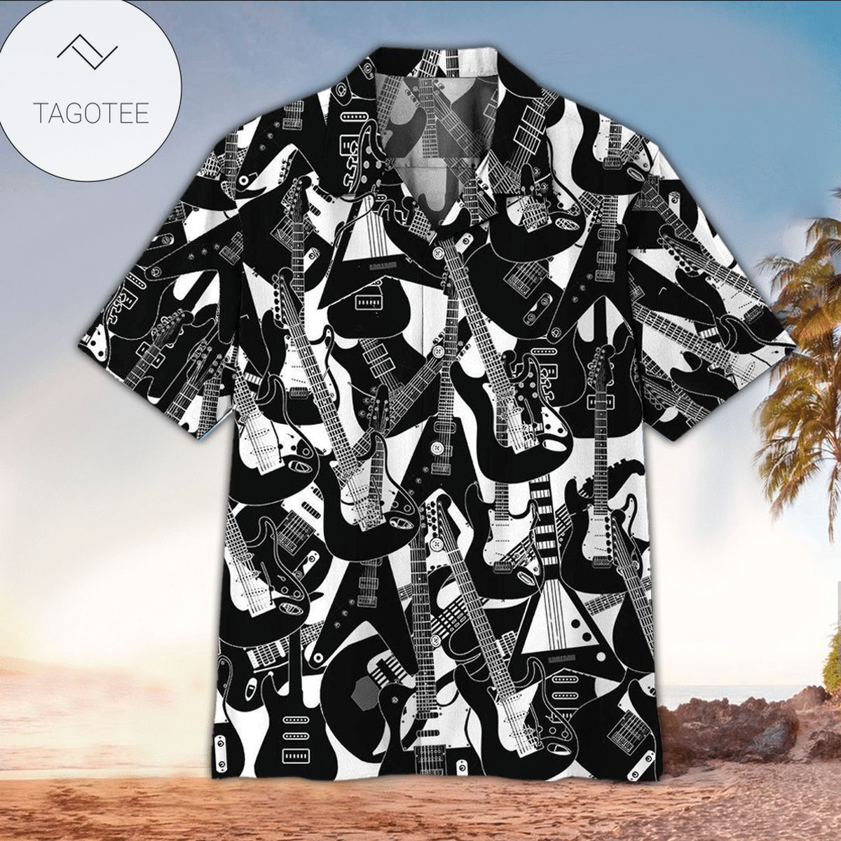 Guitar Aloha Shirt Perfect Hawaiian Shirt For Guitar Lover