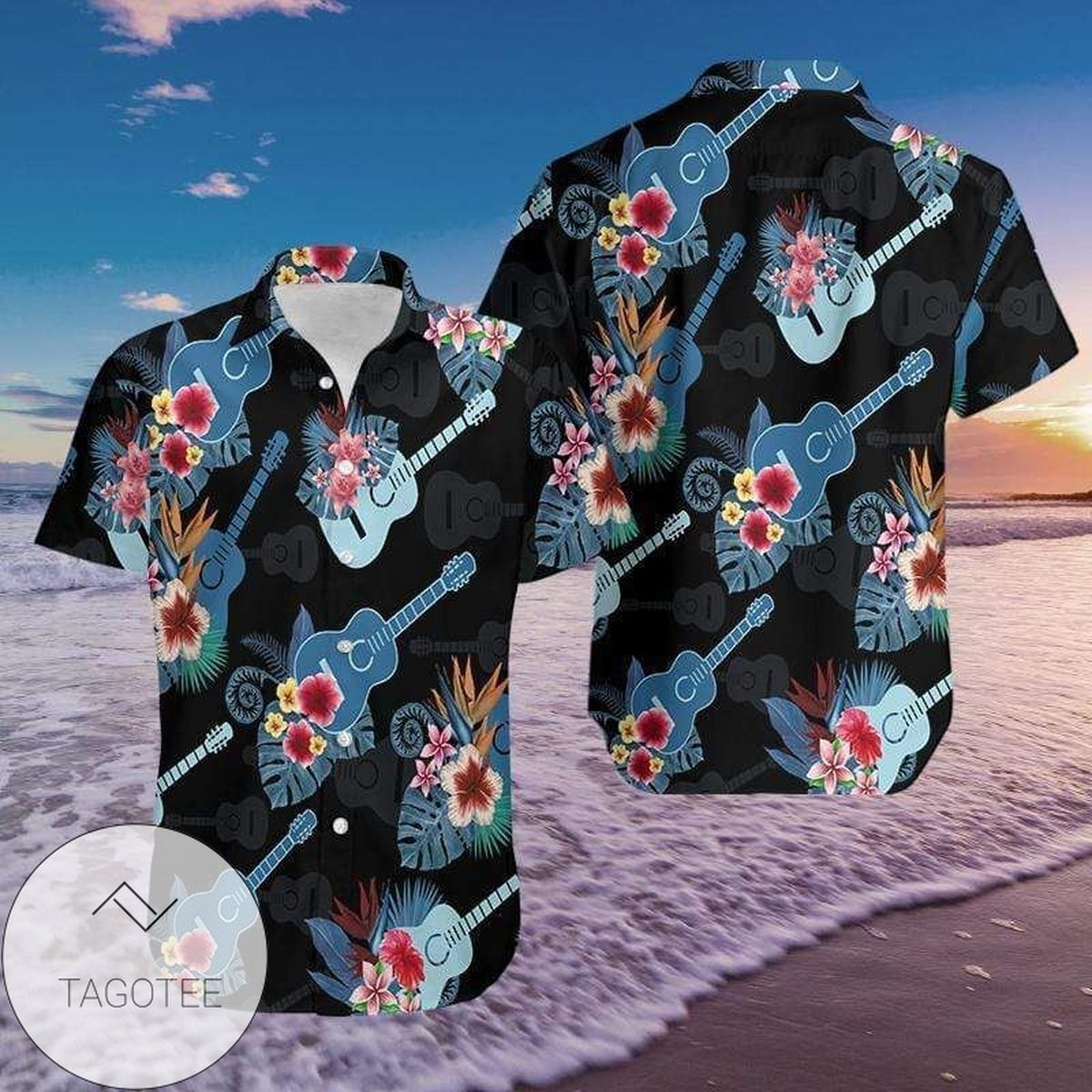 Guitar Aloha Shirt Perfect Hawaiian Shirt For Guitar Lover