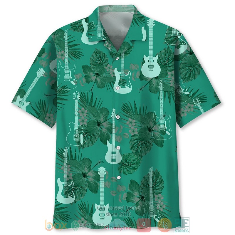 Guitar Light pattern Hawaiian Shirt