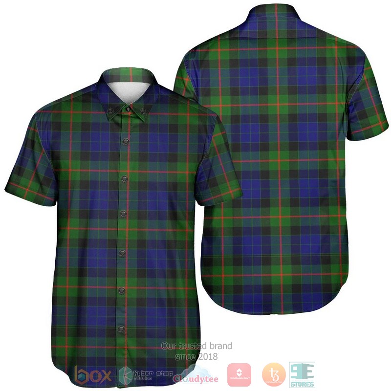 Gunn Modern Tartan Crest Hawaiian Shirt