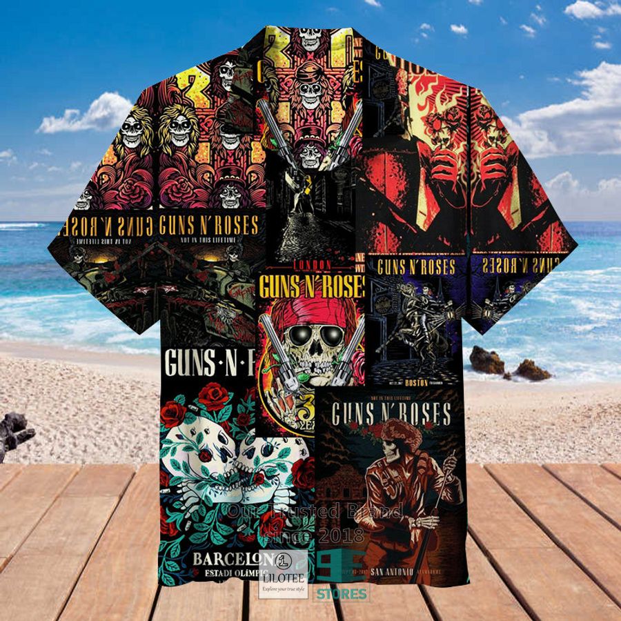 Guns N’ Roses Band Greatest Hitss Album Hawaiian Shirt