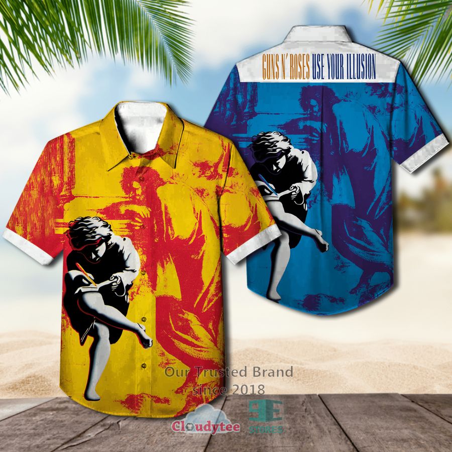 Guns N’ Roses Band Live and Let Die Album Hawaiian Shirt