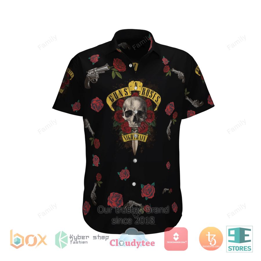 Guns N’ Roses Red Hawaiian Shirt