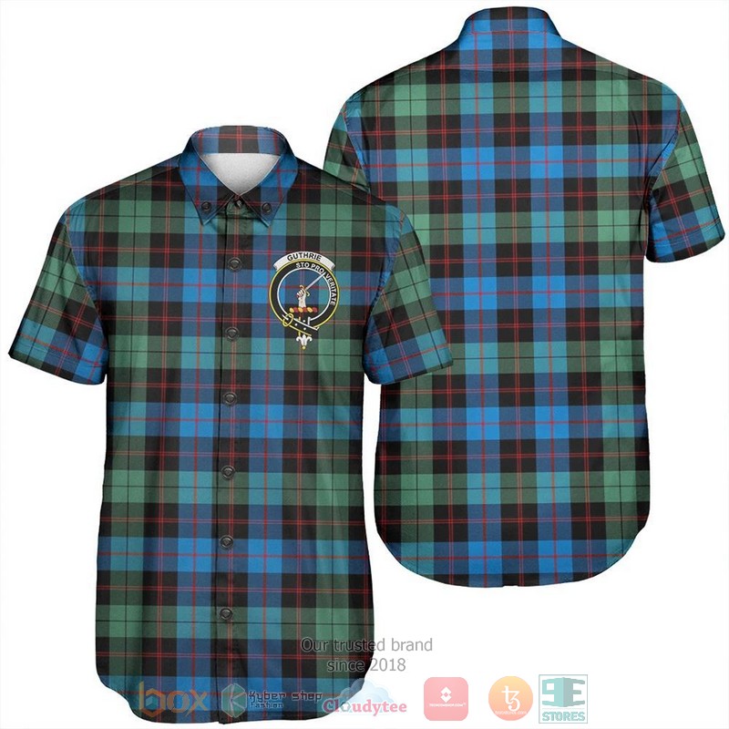 Guthrie Modern Tartan Crest Hawaiian Shirt