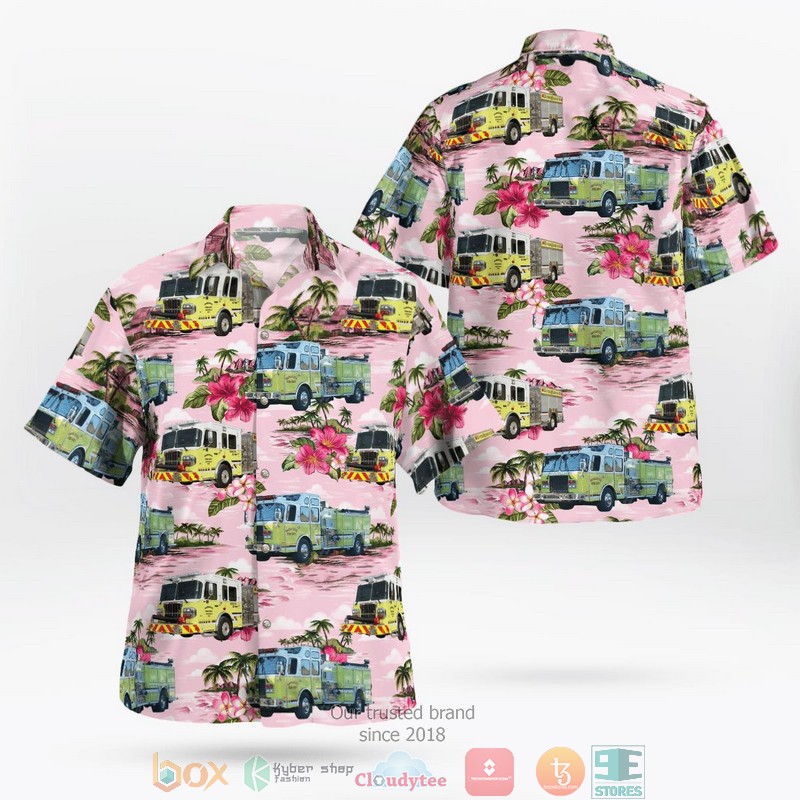 Hagerstown Washington County Maryland First Hagerstown Hose Company Hawaiian Shirt