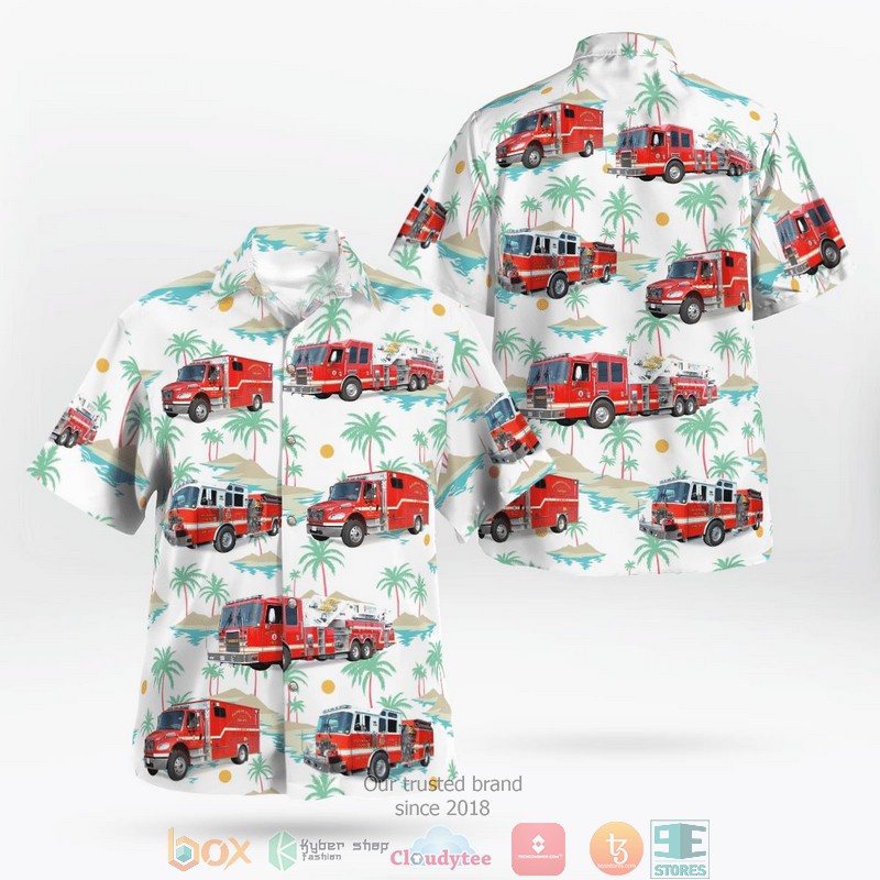 Haines City Fire Department Hawaiian shirt