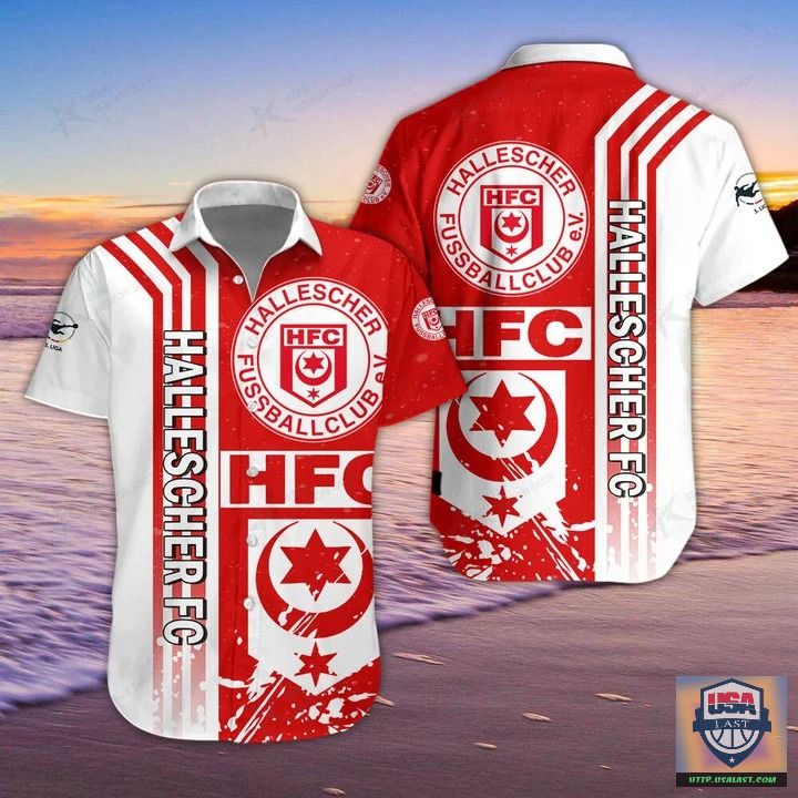 Hallescher FC Vintage Hawaiian Shirt