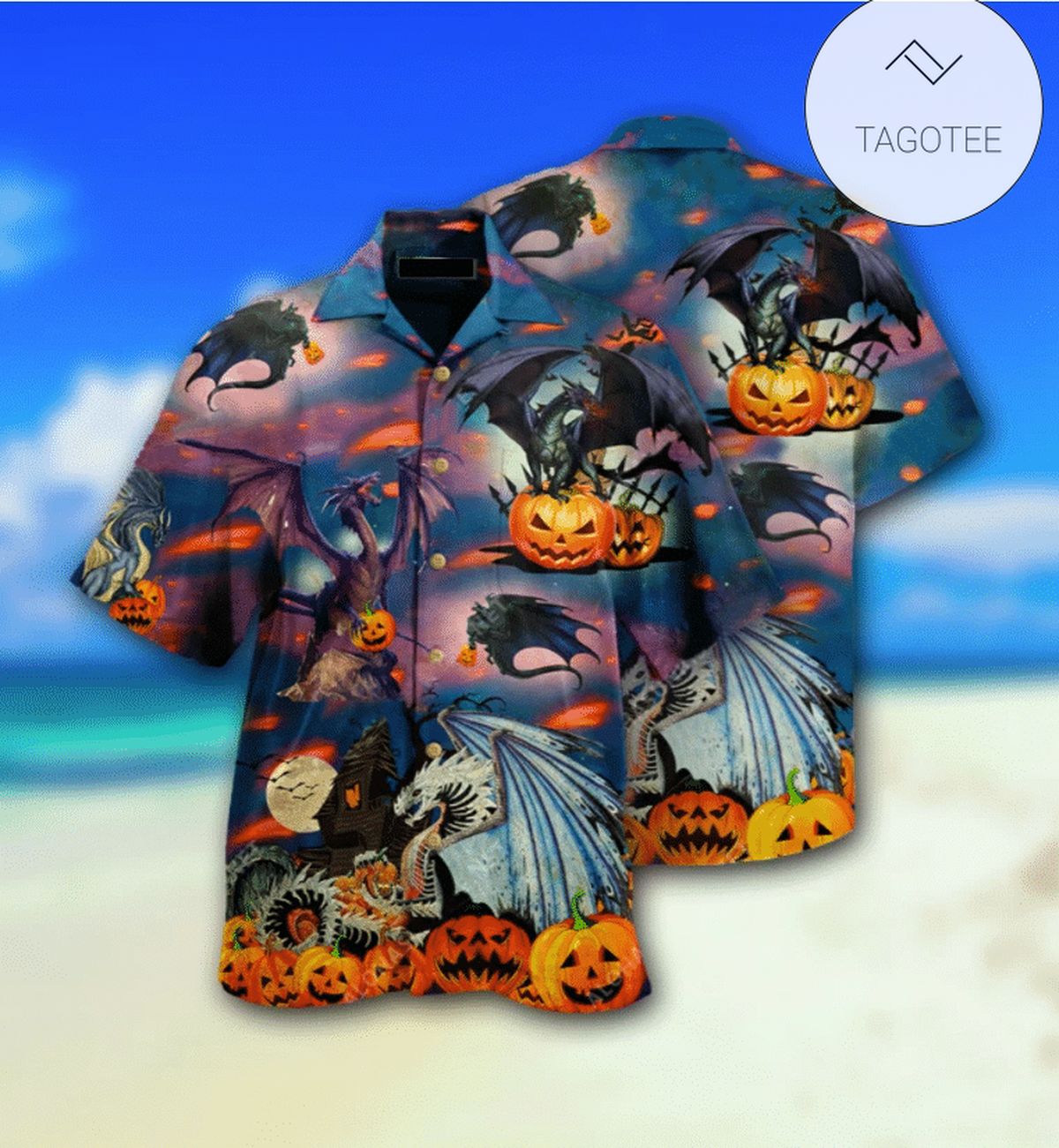 Halloween Colorful Light Cat And Pumpkin Authentic Hawaiian Shirt 2022s H